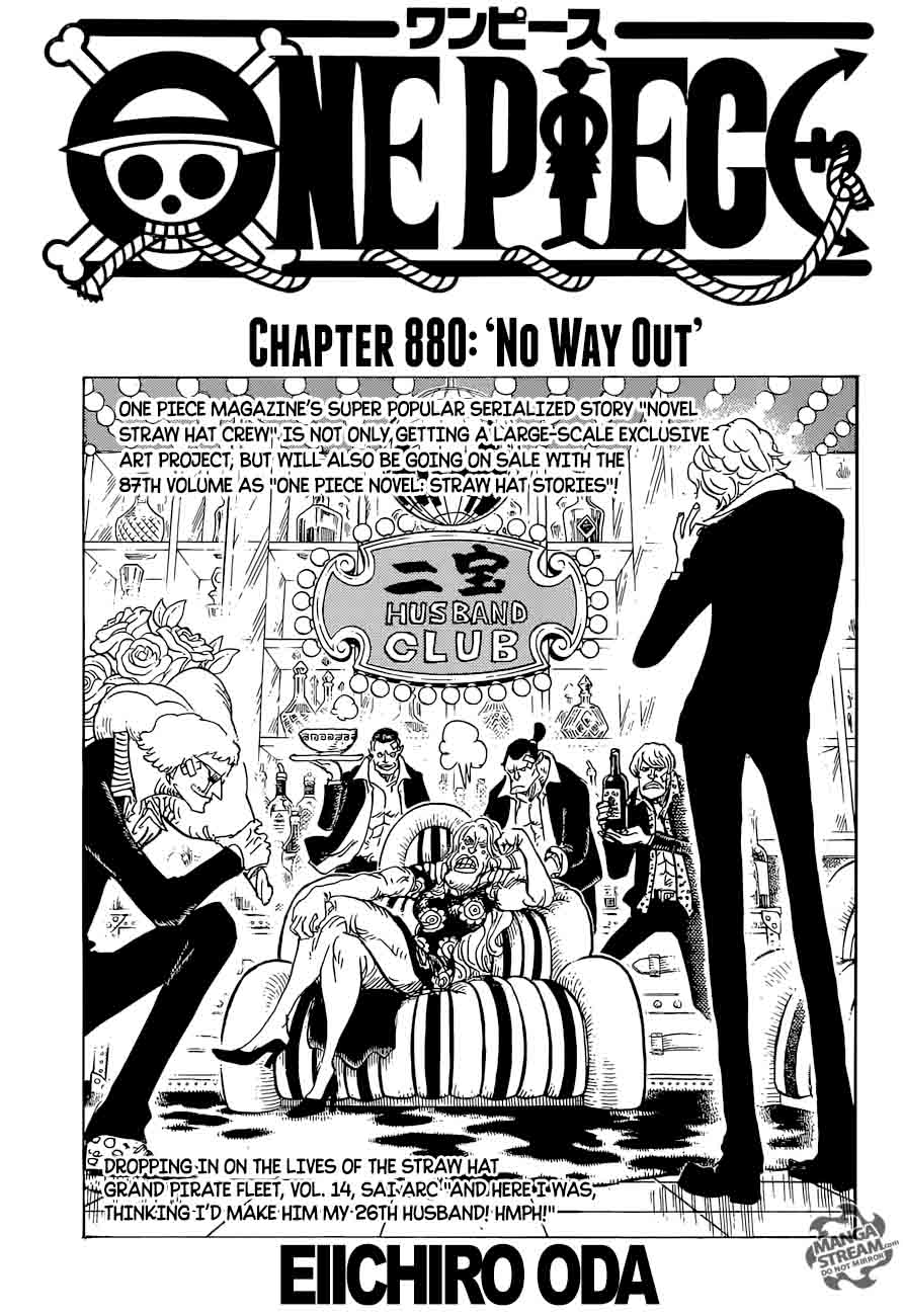 One Piece Chapter 880 - Page 1