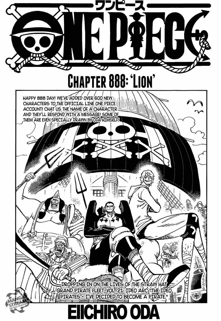 One Piece Chapter 888 - Page 1