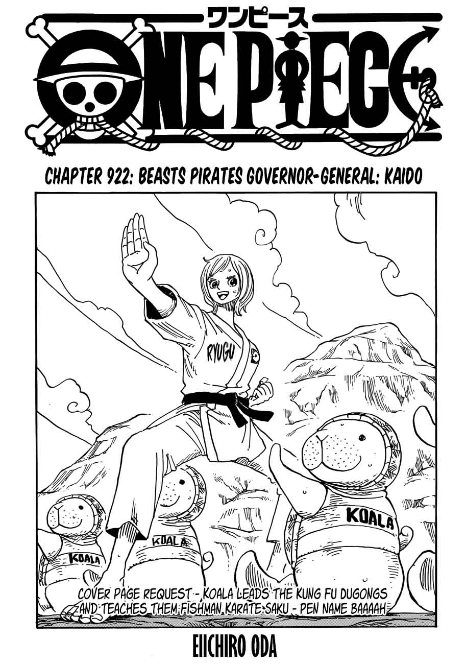 One Piece Chapter 922 - Page 1