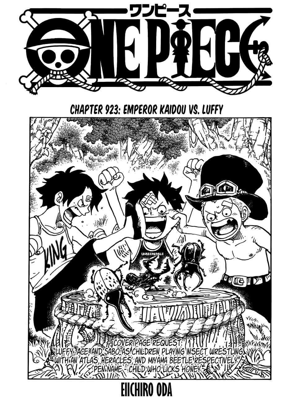 One Piece Chapter 923 - Page 1