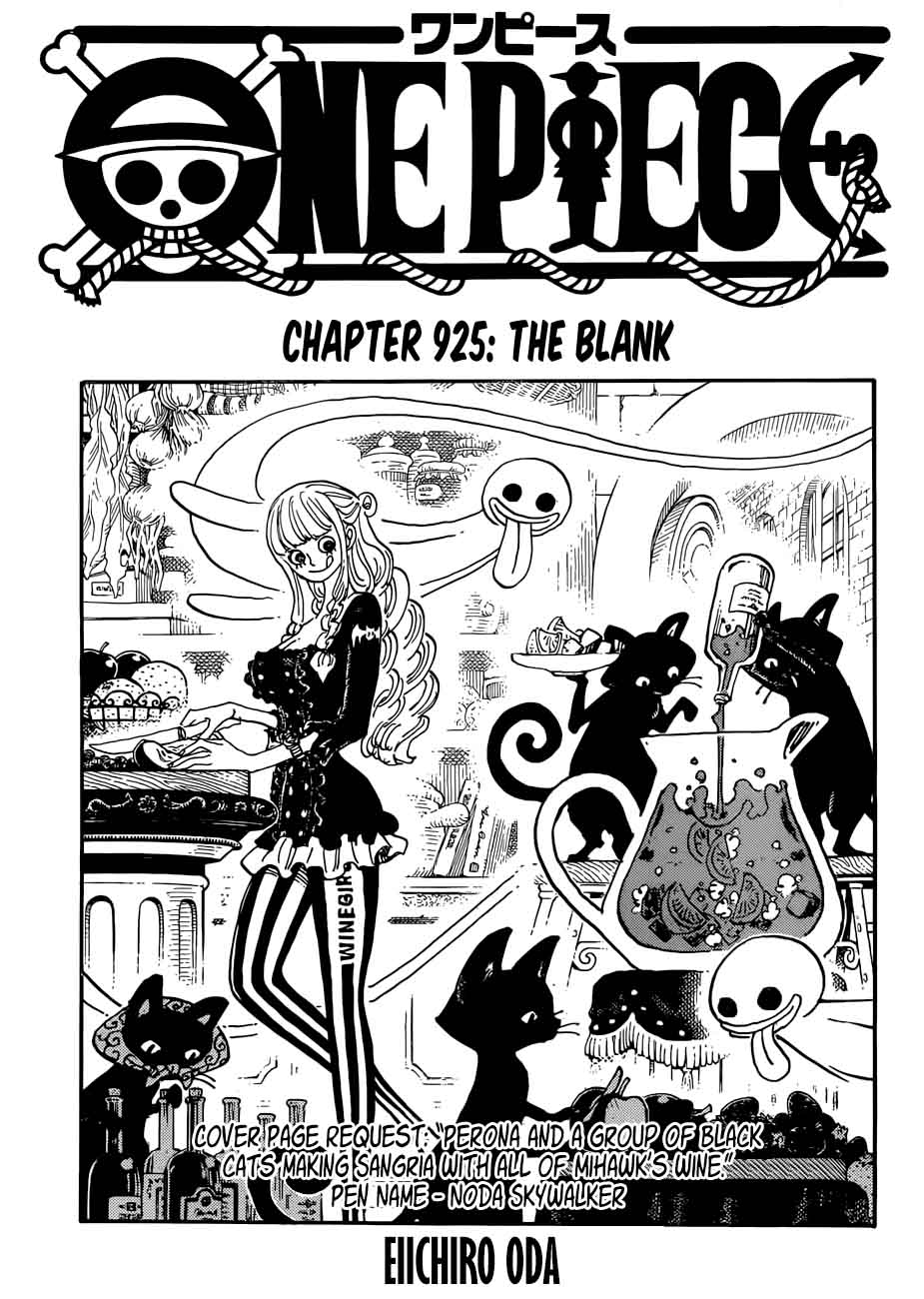 One Piece Chapter 925 - Page 1