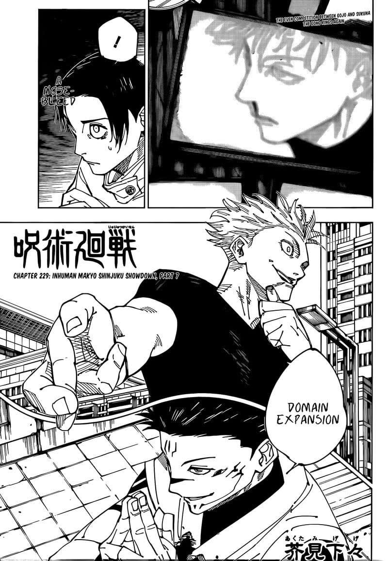 Jujutsu Kaisen Chapter 229 - Page 1