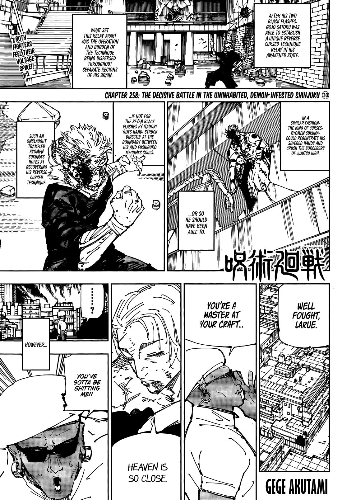 Jujutsu Kaisen Chapter 258 - Page 1