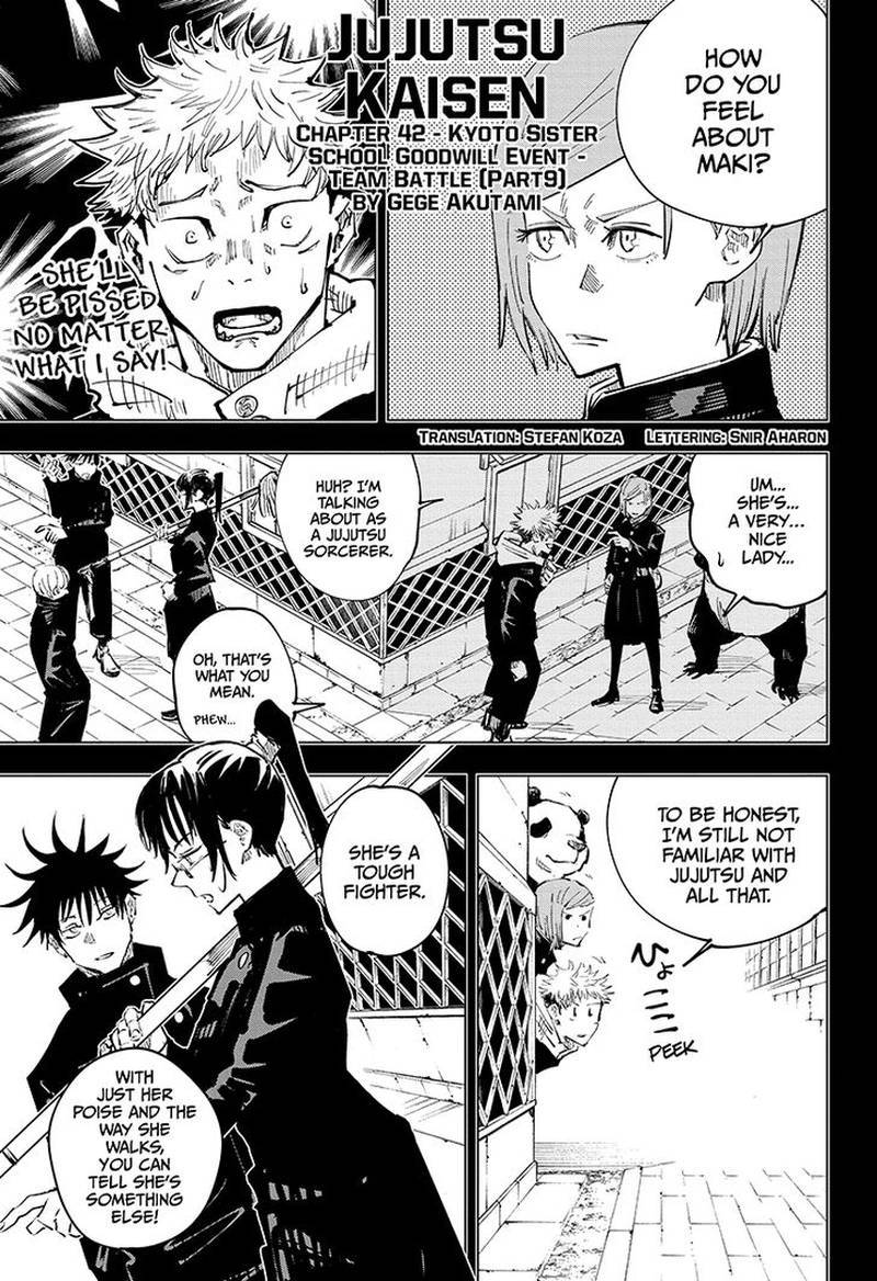 Jujutsu Kaisen Chapter 42 - Page 1