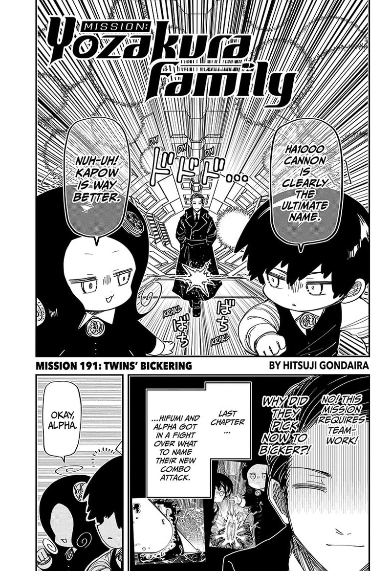 Mission: Yozakura Family Chapter 191 - Page 1