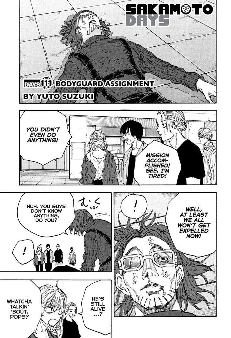 Sakamoto Days Chapter 111 - Page 1