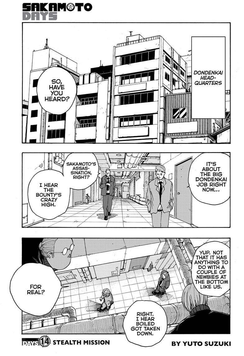 Sakamoto Days Chapter 14 - Page 1