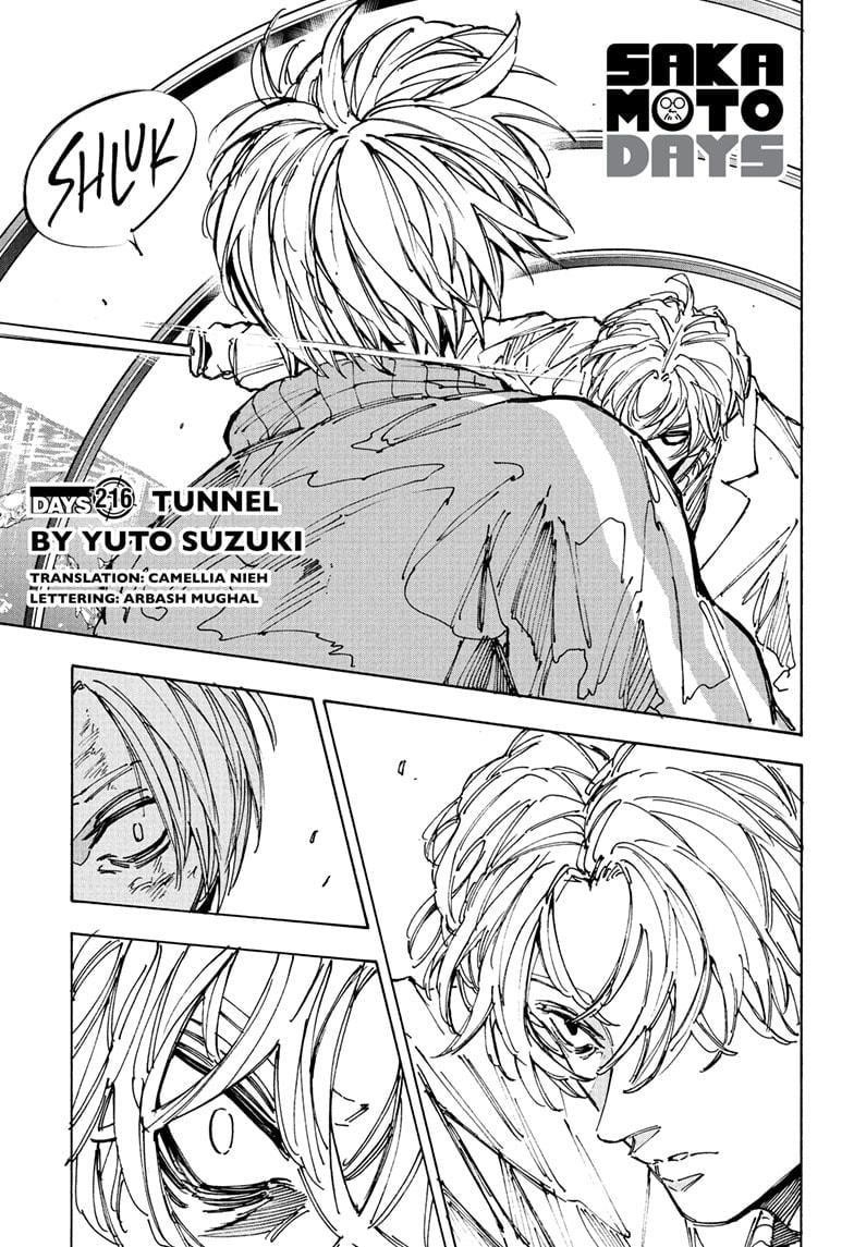 Sakamoto Days Chapter 216 - Page 1