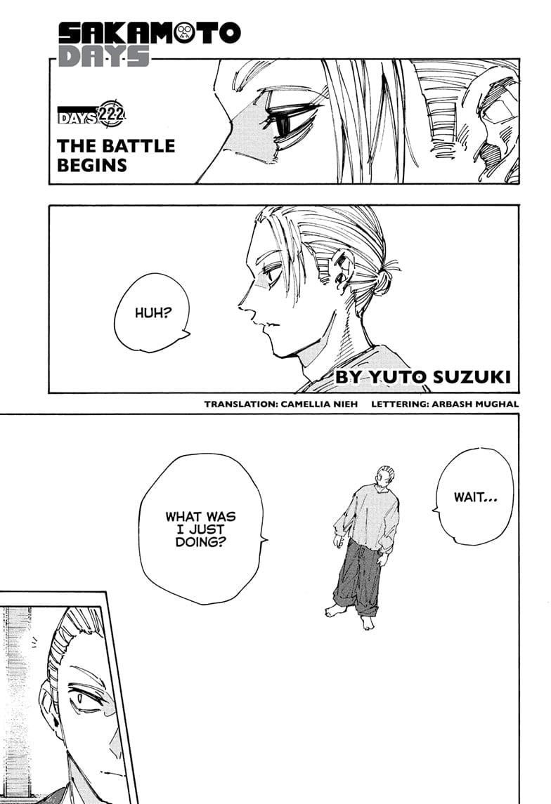 Sakamoto Days Chapter 222 - Page 1