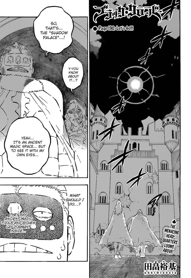 Black Clover Chapter 190 - Page 1