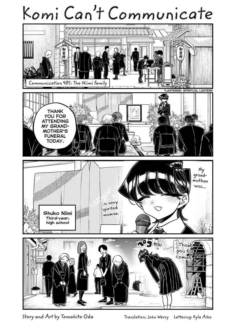 KOMI-SAN WA KOMYUSHOU DESU Chapter 485 - Page 1