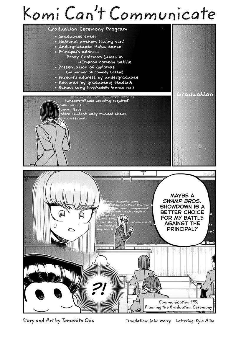 KOMI-SAN WA KOMYUSHOU DESU Chapter 495 - Page 1