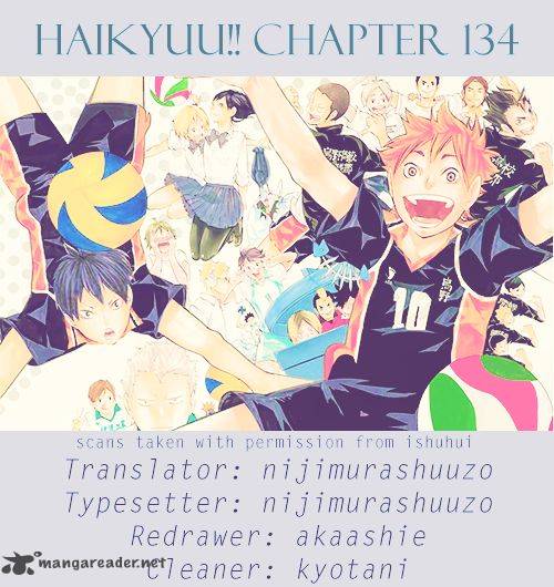 Haikyuu!! Chapter 134 - Page 1