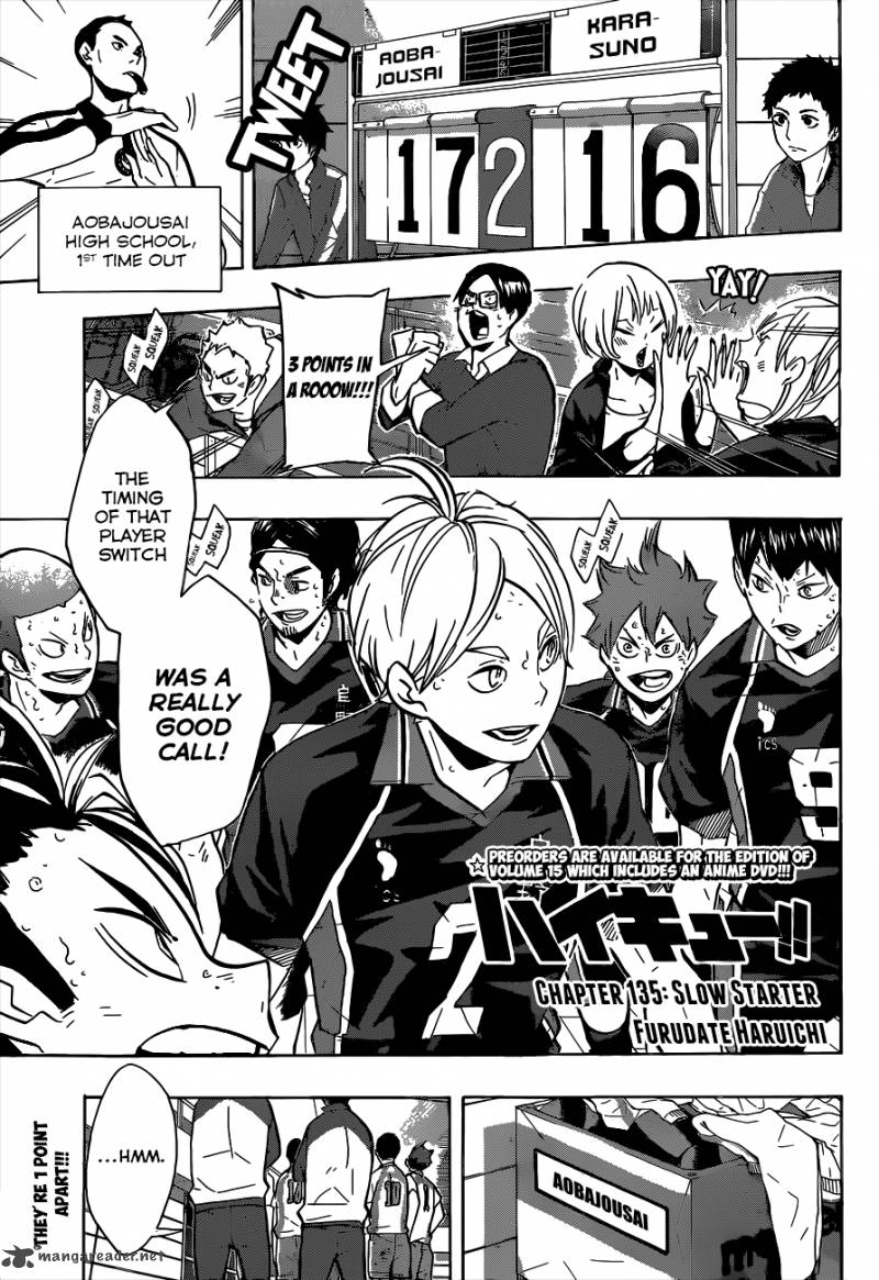 Haikyuu!! Chapter 135 - Page 2