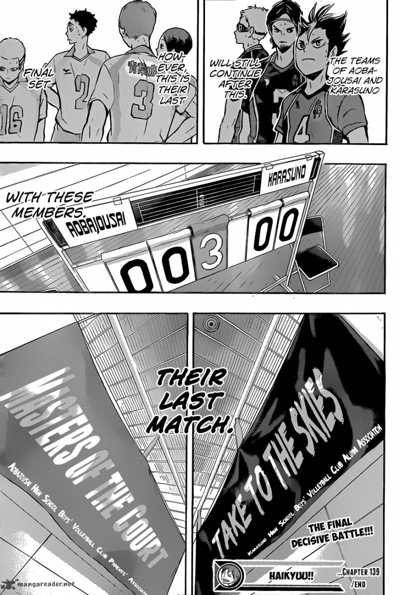 Haikyuu!! Chapter 139 - Page 18