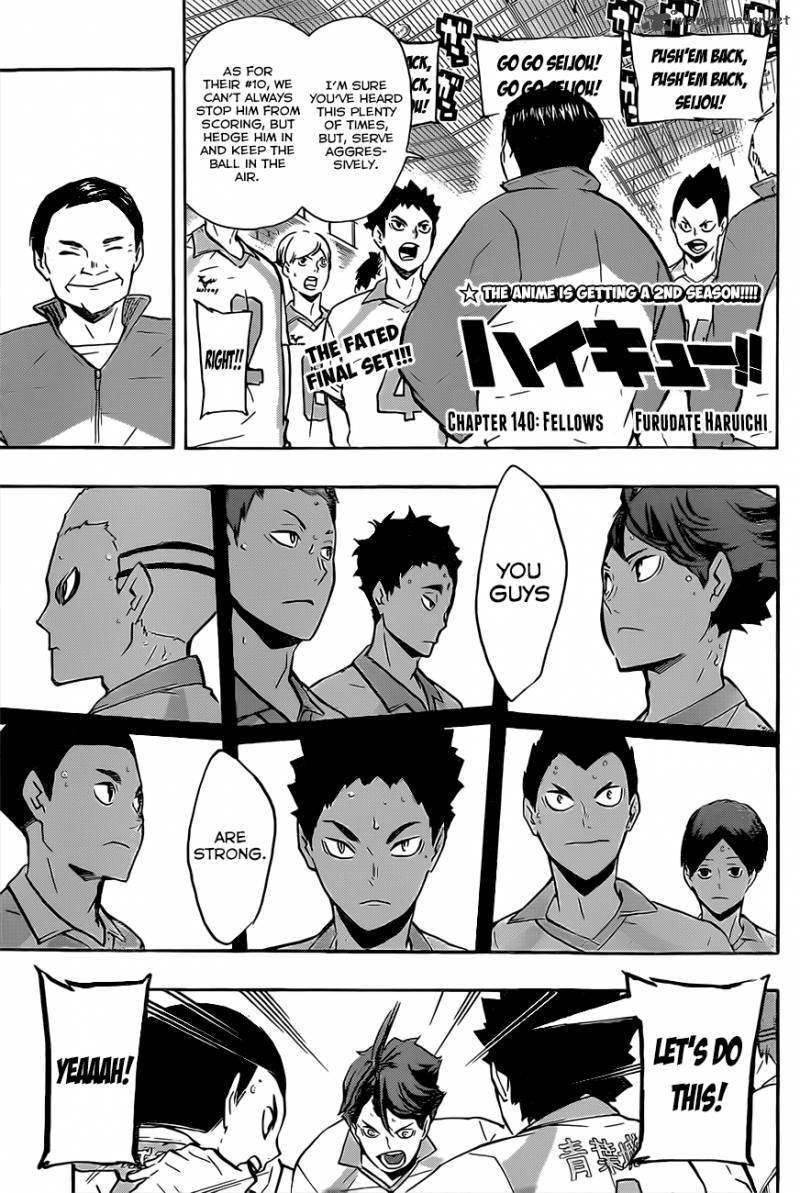 Haikyuu!! Chapter 140 - Page 2