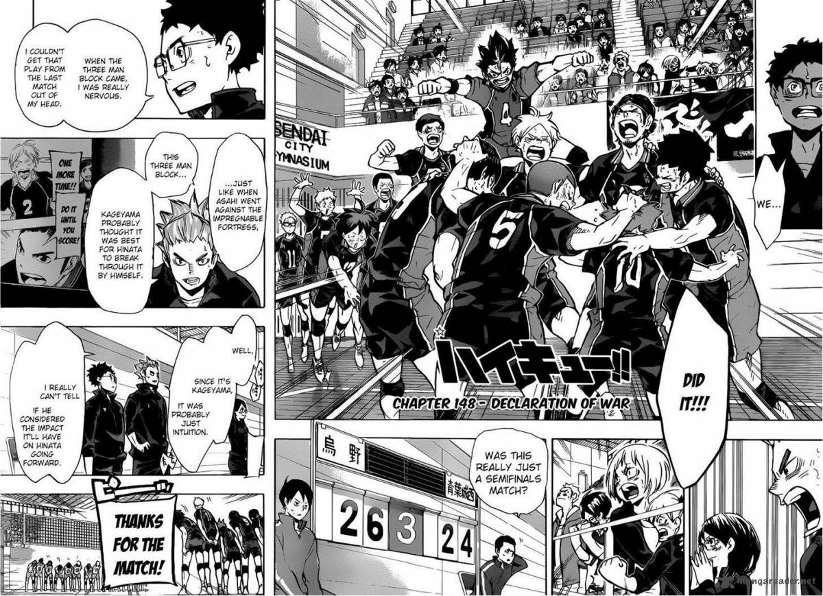 Haikyuu!! Chapter 148 - Page 2