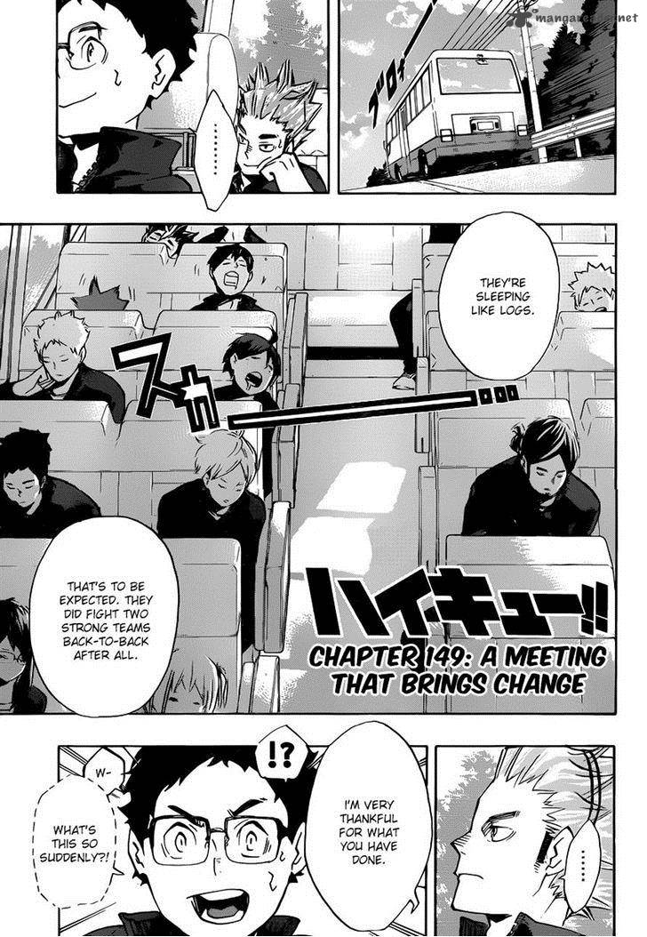 Haikyuu!! Chapter 149 - Page 1