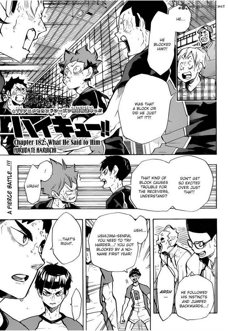 Haikyuu!! Chapter 182 - Page 1