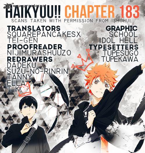 Haikyuu!! Chapter 183 - Page 1