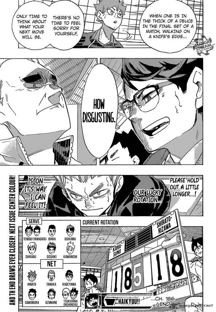 Haikyuu!! Chapter 186 - Page 19