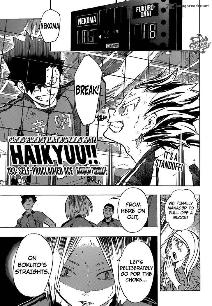 Haikyuu!! Chapter 193 - Page 1