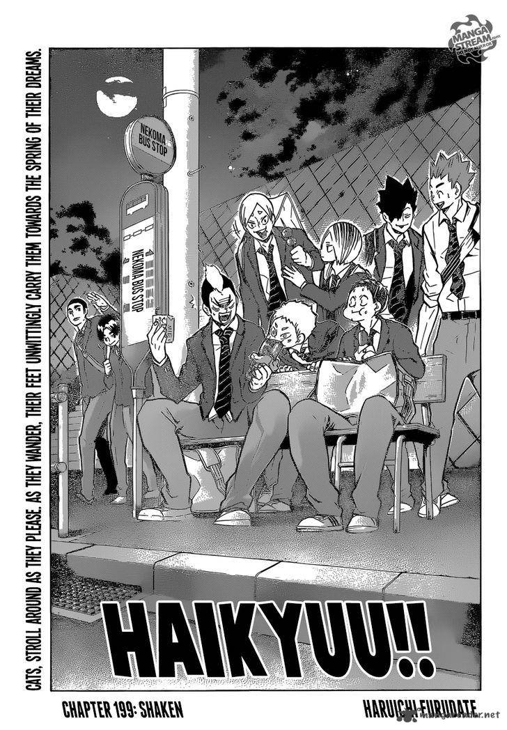 Haikyuu!! Chapter 199 - Page 1