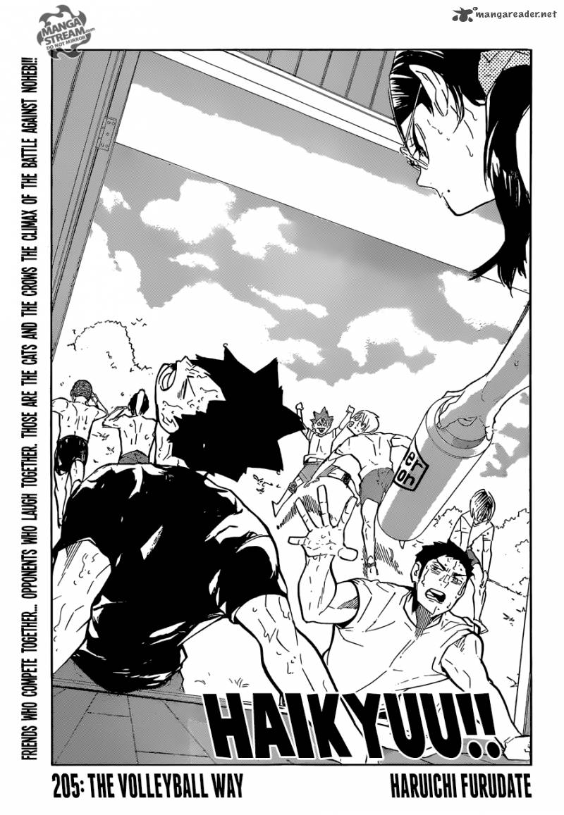 Haikyuu!! Chapter 205 - Page 1