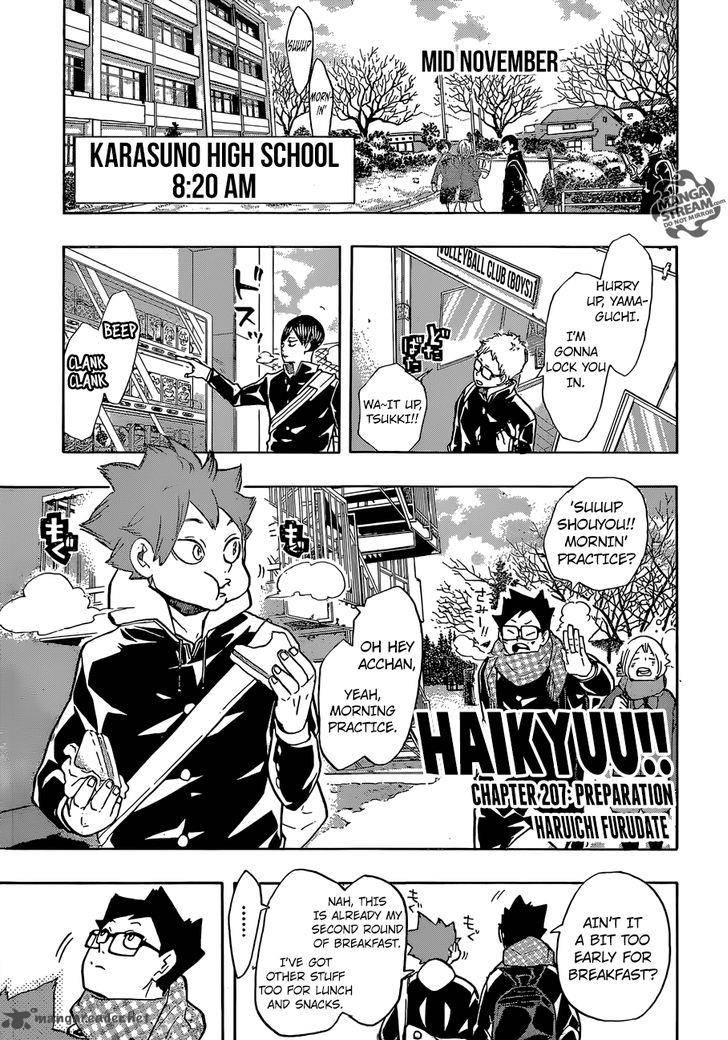 Haikyuu!! Chapter 207 - Page 1