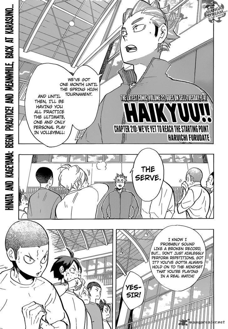 Haikyuu!! Chapter 210 - Page 1