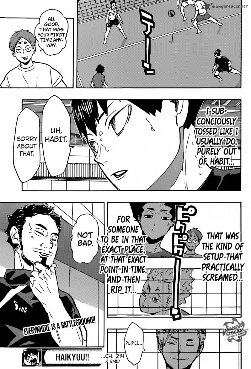 Haikyuu!! Chapter 214 - Page 19