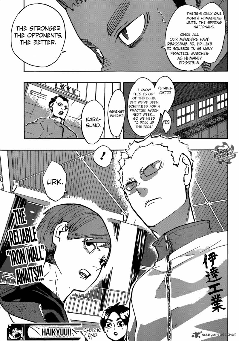 Haikyuu!! Chapter 216 - Page 17