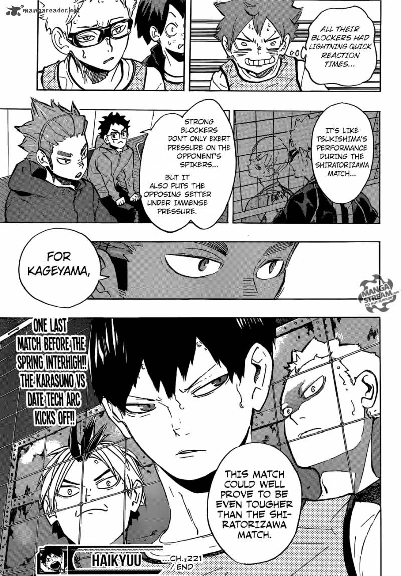 Haikyuu!! Chapter 221 - Page 15