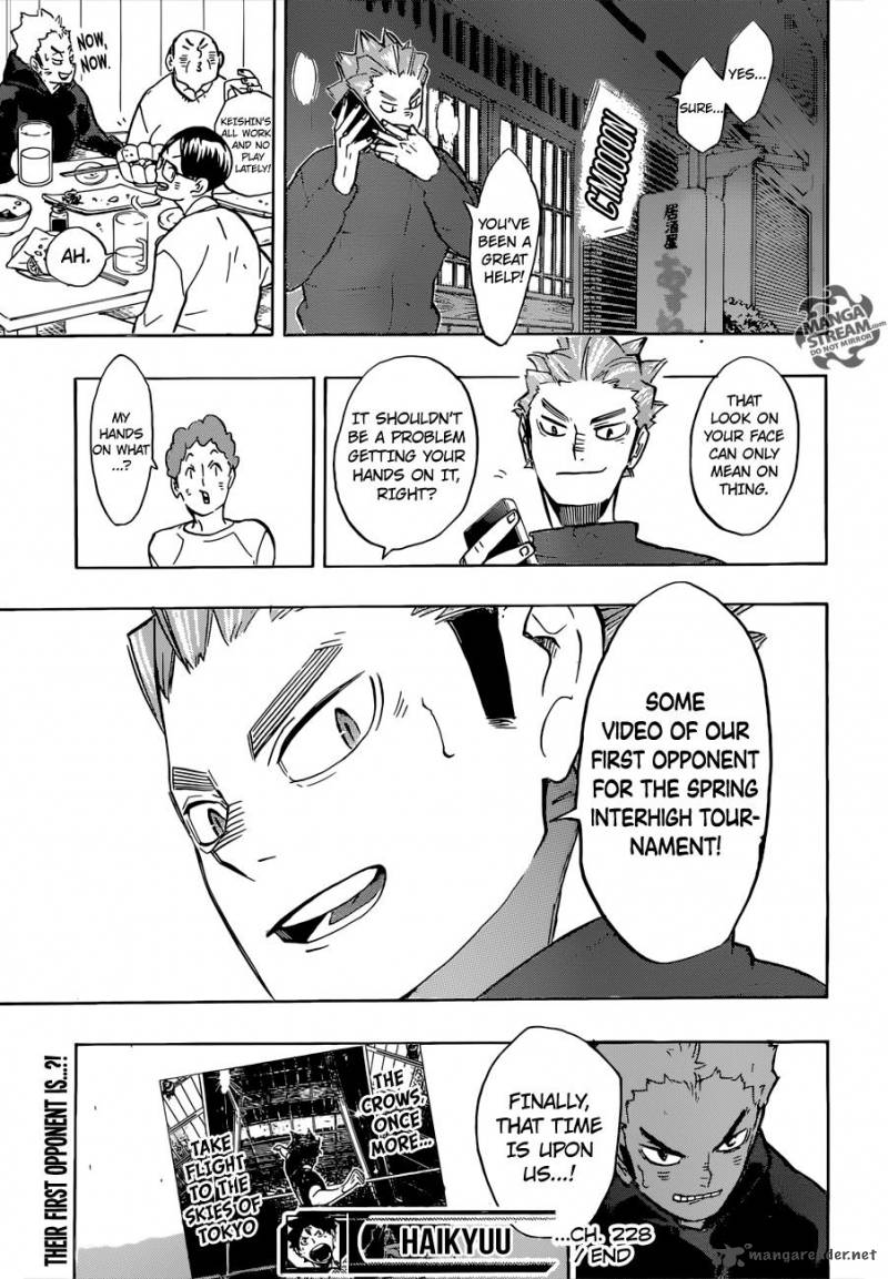 Haikyuu!! Chapter 228 - Page 19