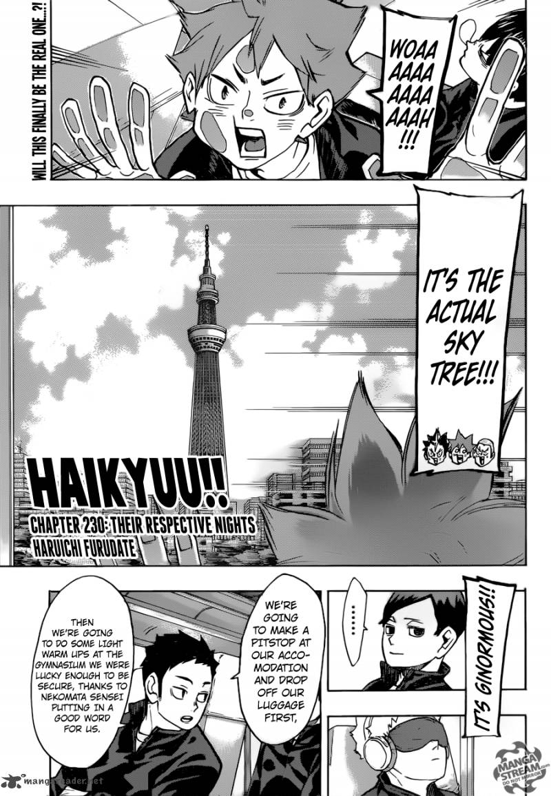 Haikyuu!! Chapter 230 - Page 1