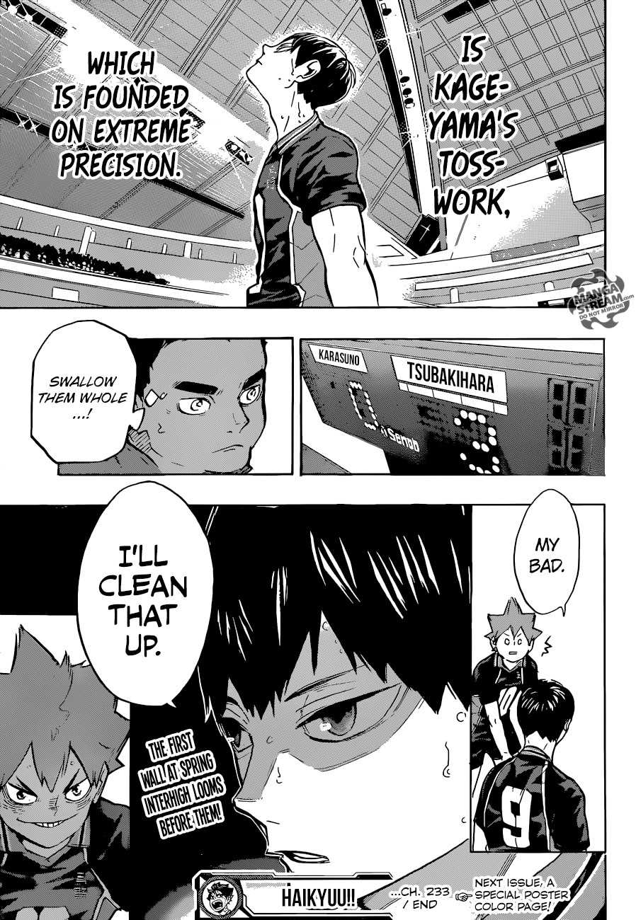 Haikyuu!! Chapter 233 - Page 18