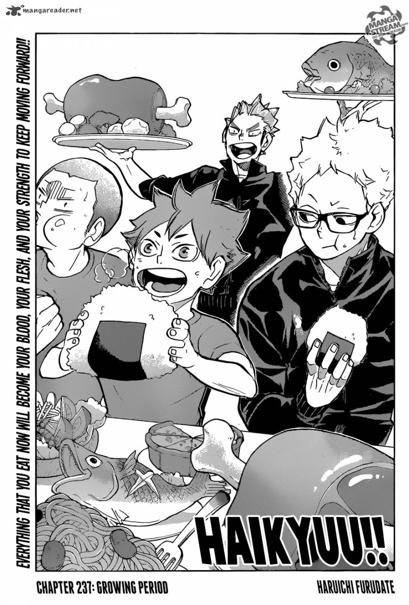 Haikyuu!! Chapter 237 - Page 1