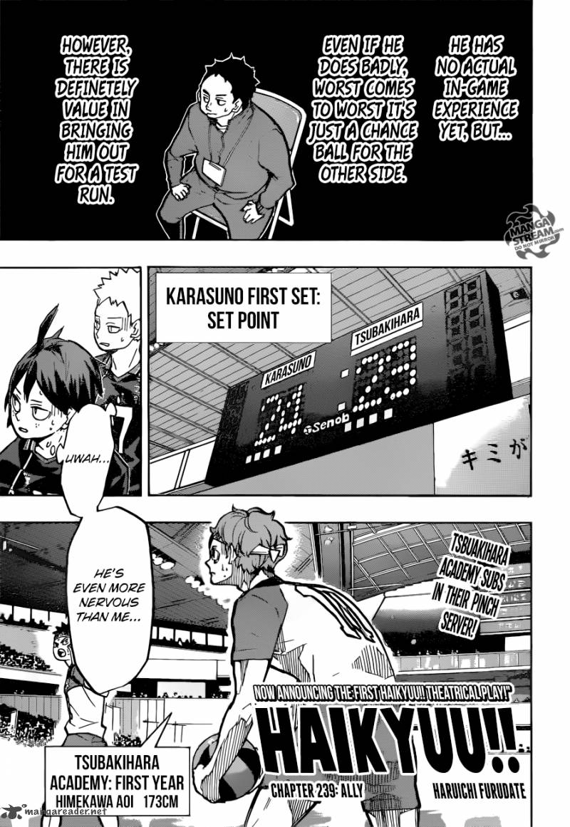 Haikyuu!! Chapter 239 - Page 1