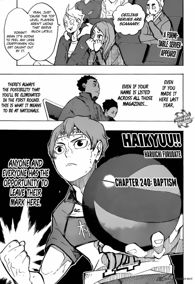 Haikyuu!! Chapter 240 - Page 1