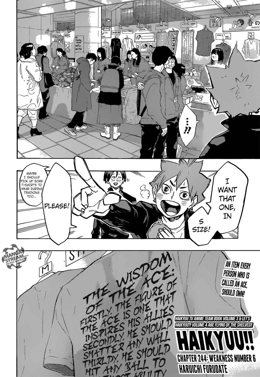 Haikyuu!! Chapter 244 - Page 2