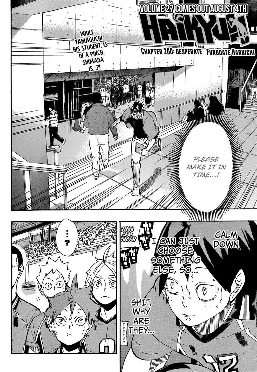 Haikyuu!! Chapter 260 - Page 2