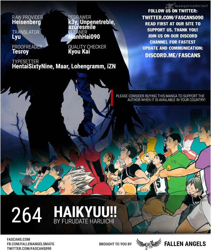 Haikyuu!! Chapter 264 - Page 1