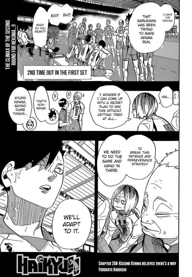 Haikyuu!! Chapter 268 - Page 1