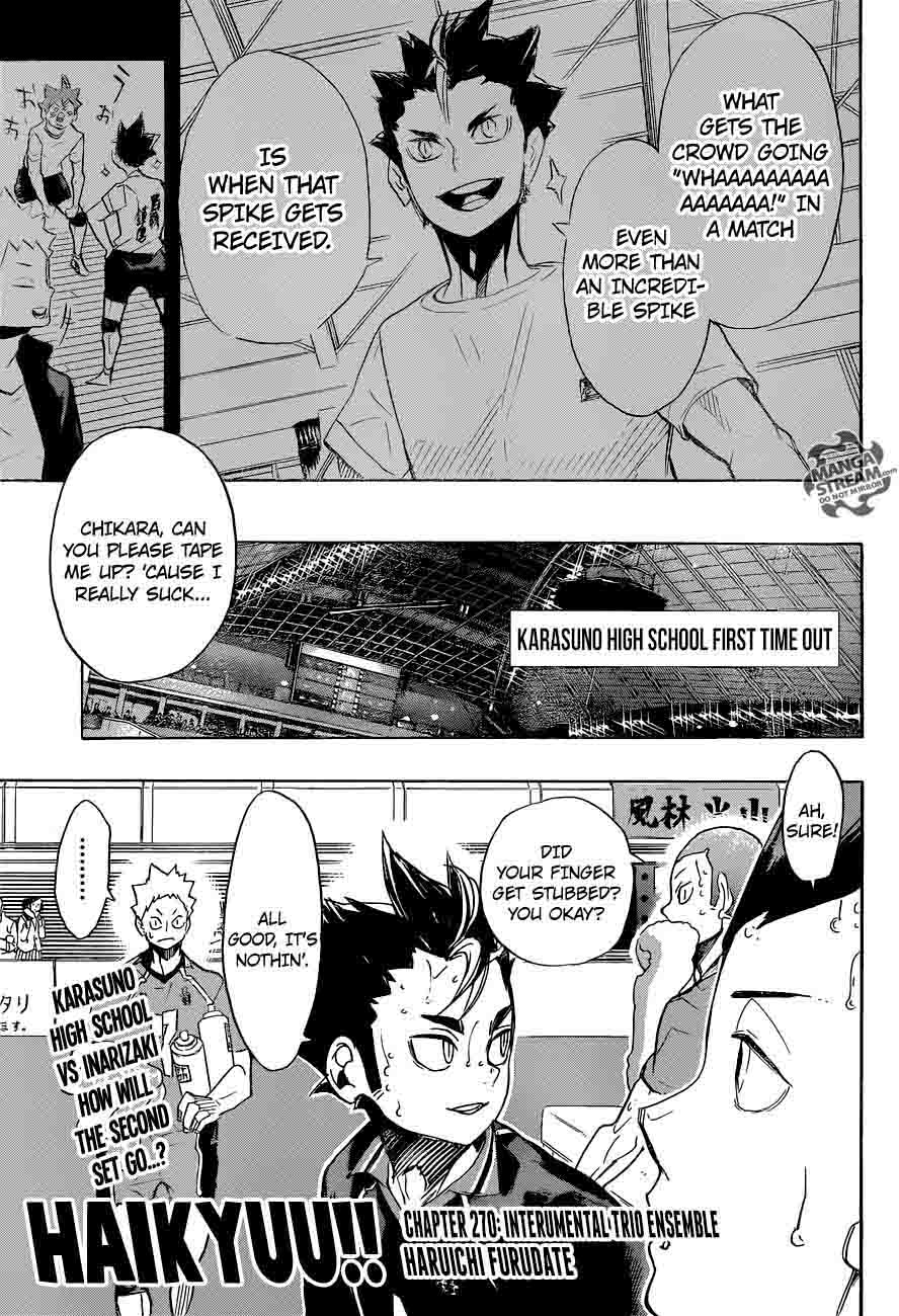 Haikyuu!! Chapter 270 - Page 1