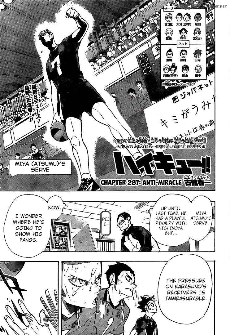 Haikyuu!! Chapter 287 - Page 2