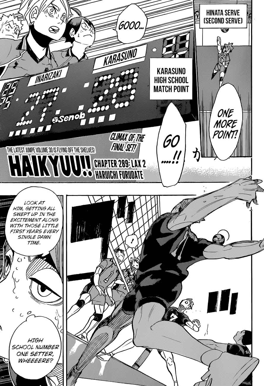 Haikyuu!! Chapter 289 - Page 1