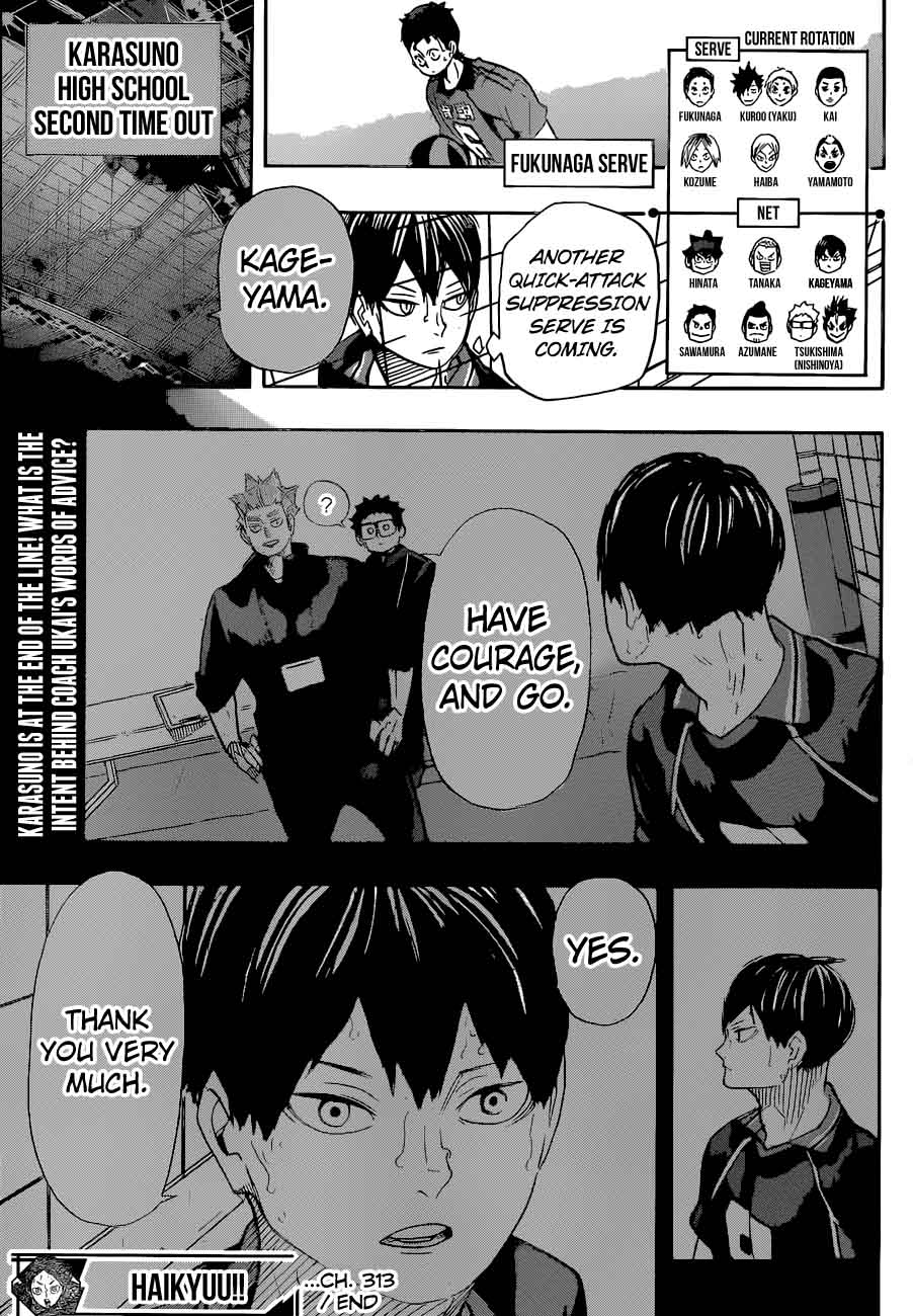 Haikyuu!! Chapter 313 - Page 18