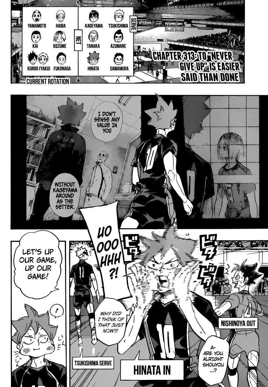 Haikyuu!! Chapter 313 - Page 2