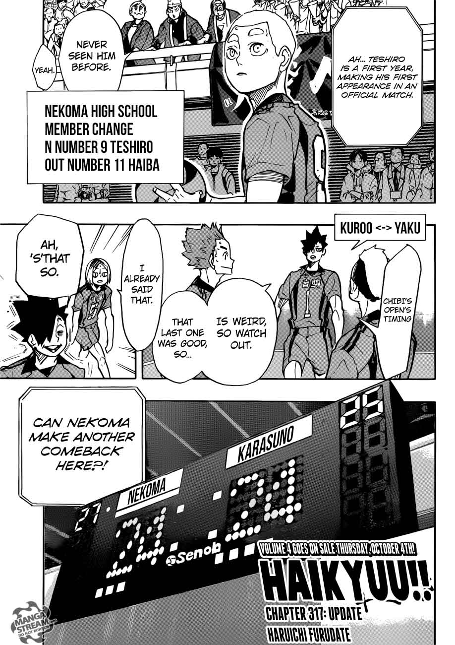 Haikyuu!! Chapter 317 - Page 1