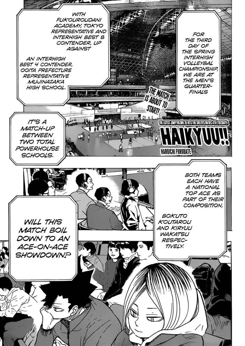 Haikyuu!! Chapter 328 - Page 1